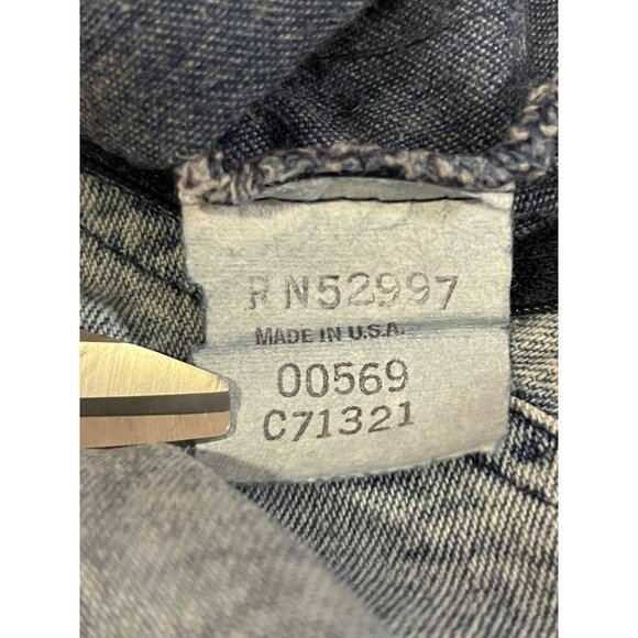 Vintage Colours Blue Denim Dress Womens 12 With Embroidered Detail & Back Zipper - Picture 7 of 16